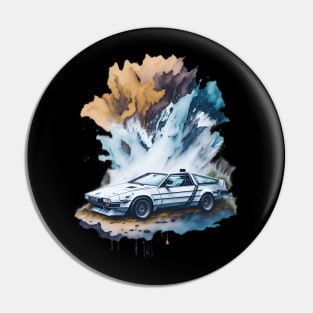 Summer Art DMC DeLorean Pin