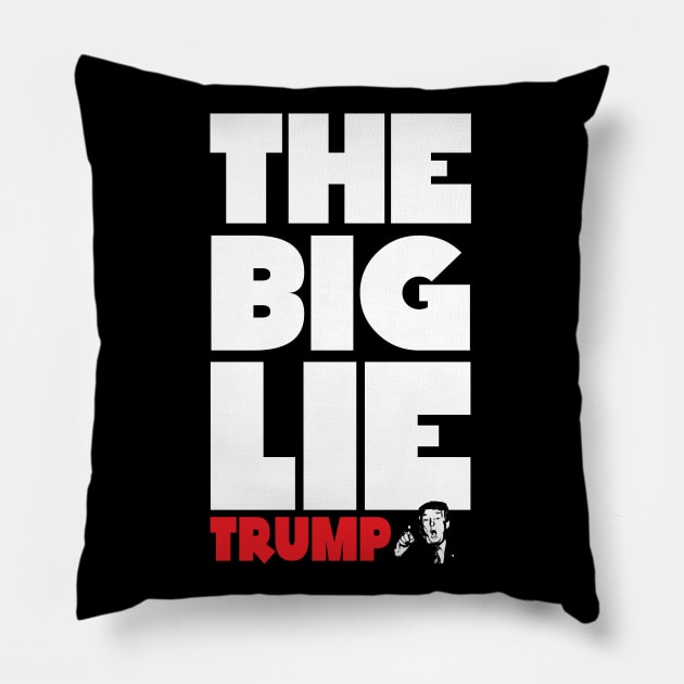 The Big Lie Pillow by brendanjohnson