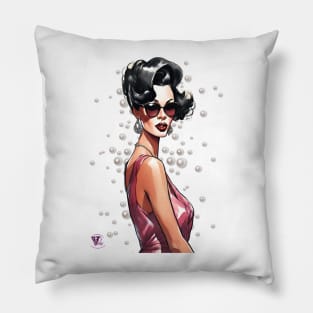 Brunette Diva Pillow