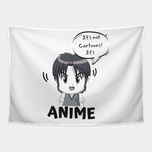 Animes Are Not Cartoons Manga Fan Otaku Tapestry