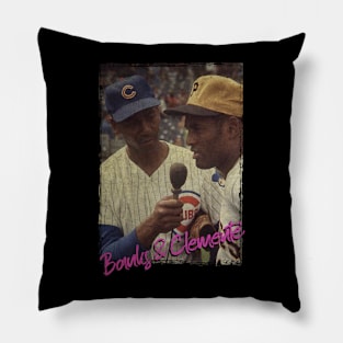 Ernie Banks and Roberto Clemente Pillow