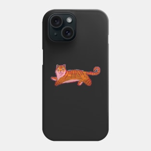 Cute Abstract Painted Tiger Phone Case