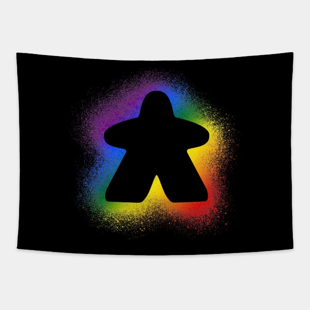 Meeple Spray - Rainbow Tapestry by Jobby