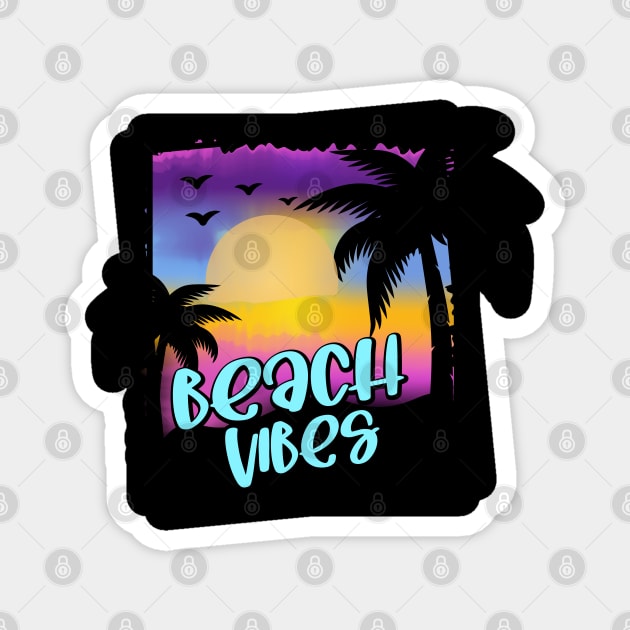 Beach Vibes Magnet by busines_night