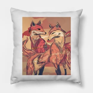 Foxes Pillow