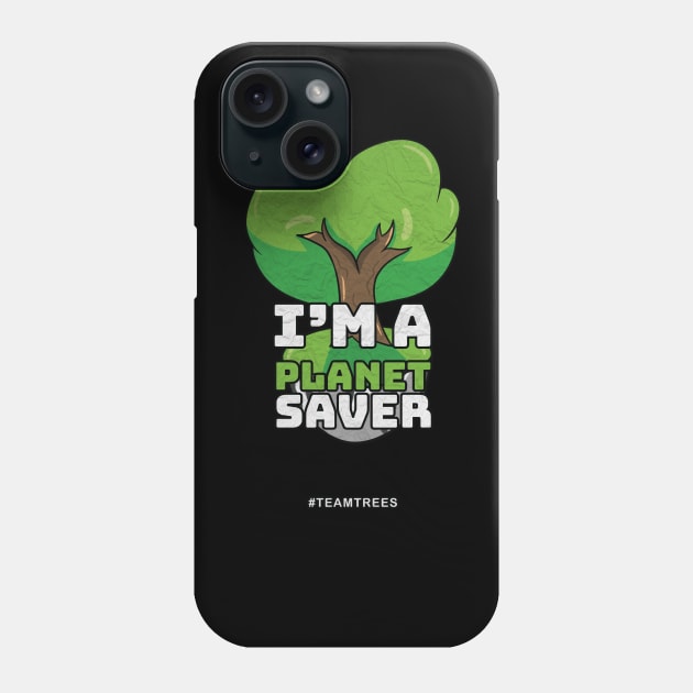 Nice Vintage Planet Saver #teamtrees Phone Case by Kidrock96