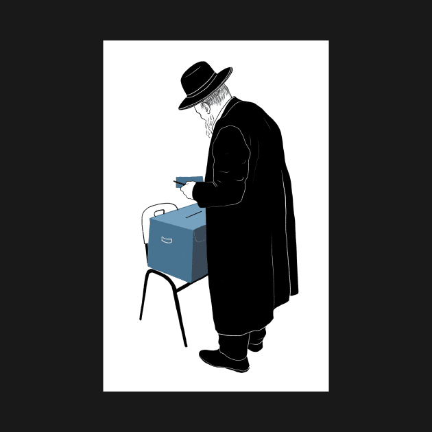 Orthodox jew voting by argiropulo