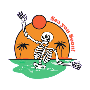 Sea you soon skeleton T-Shirt