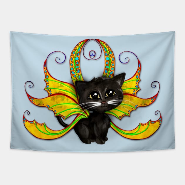 Fairy Kitten Tapestry by JenStedman73