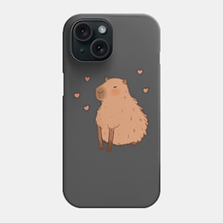 Cute capybara illustration Phone Case