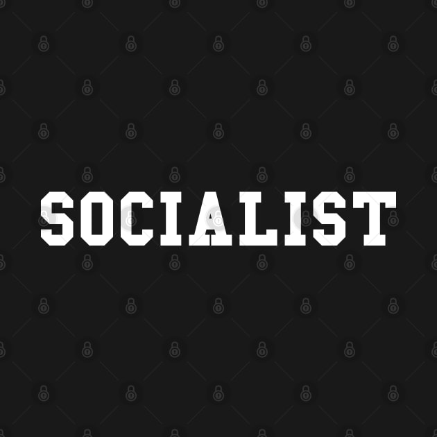 Socialist| Sleek Modern design| Cool Stylish and Clean| Trendy shirts stickers| by RevolutionToday