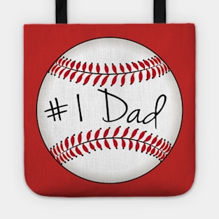 Baseball, Sports Fan: #1 Dad Tote