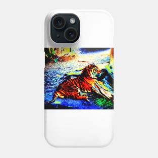 Relaxing Tiger Bright Phone Case