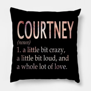 Courtney Girl Name Definition Pillow