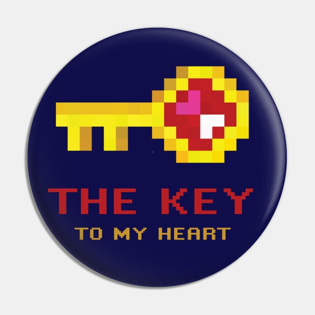 The key to my heart Pin by RussellTateDotCom