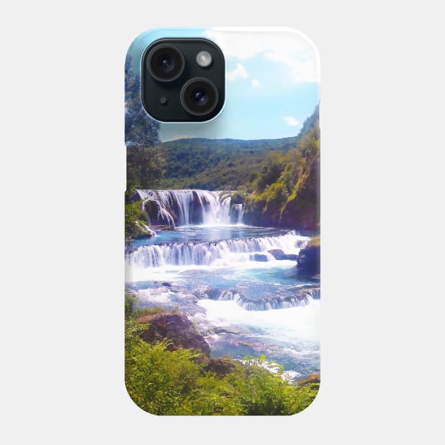 Forest Waterfall Phone Case by Kate-P-