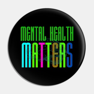 Mental Health Matters Human Brain Illness Awareness Pin