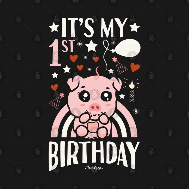 It's My 1st Birthday Pig by Tesszero