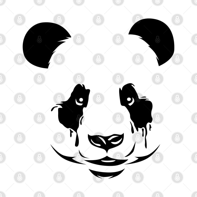 Panda's Face minimalist by daizzy