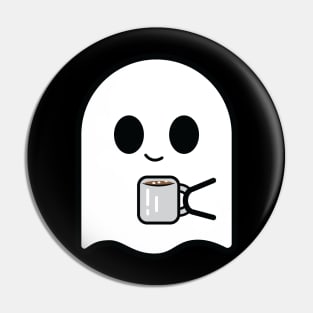 Cozy Ghost with Hot Cocoa Pin