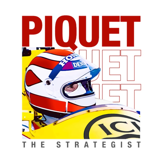 Nelson Piquet Legend 80S Retro by Erianna Bee