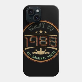 Made In 1988 35th Birthday Phone Case