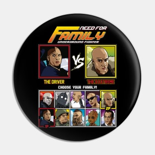 Vin Diesel Family Fighter Pin