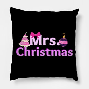 Funny Mrs Christmas Pillow