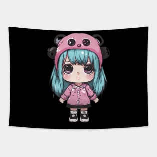 Tiny Kawaii Diva Tapestry