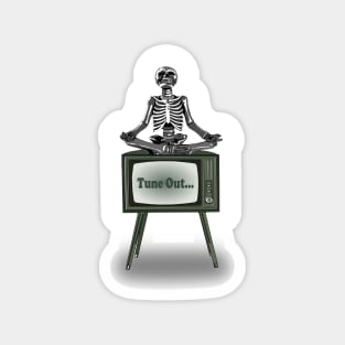 Meditation Skeleton Magnet