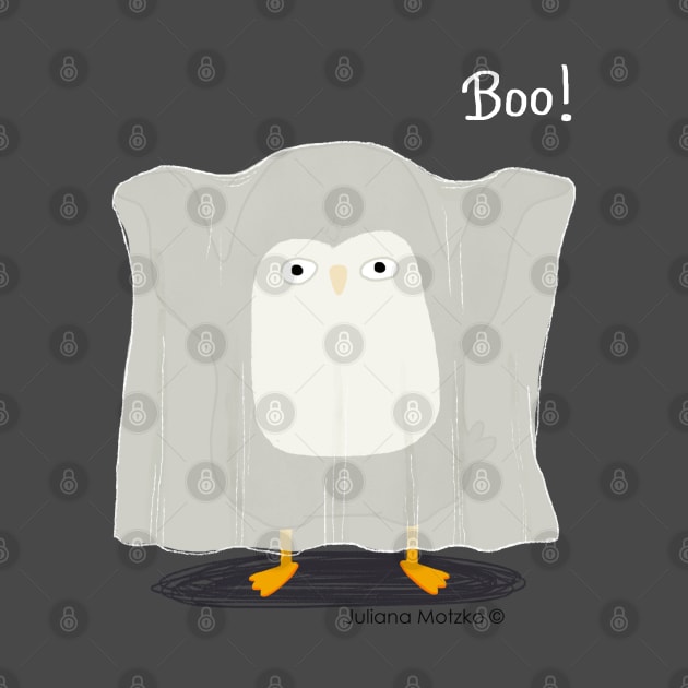 Boo Ghost Penguin by thepenguinsfamily