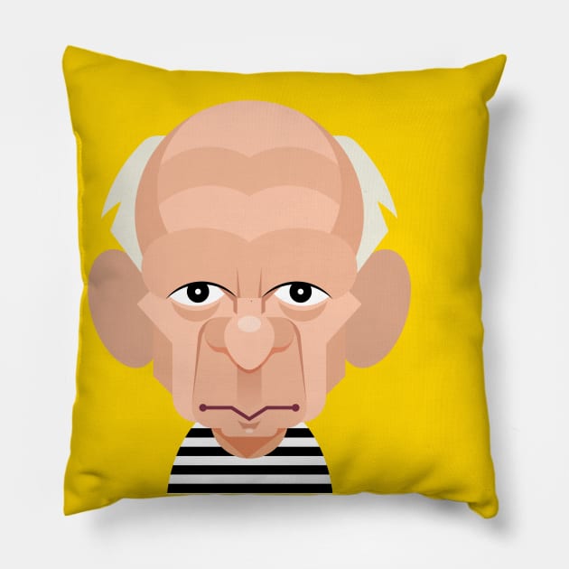 Pablo Cubism Pillow by Kaexi