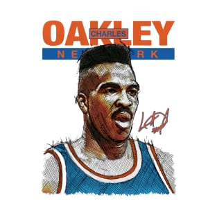 Charles Oakley New York Sketch T-Shirt