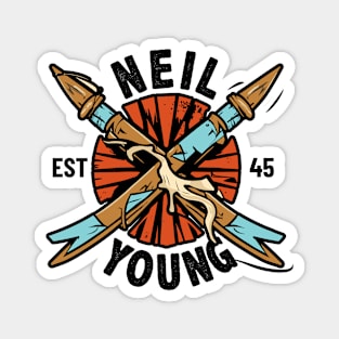 Neil Young - Broken Arrow Logo Magnet