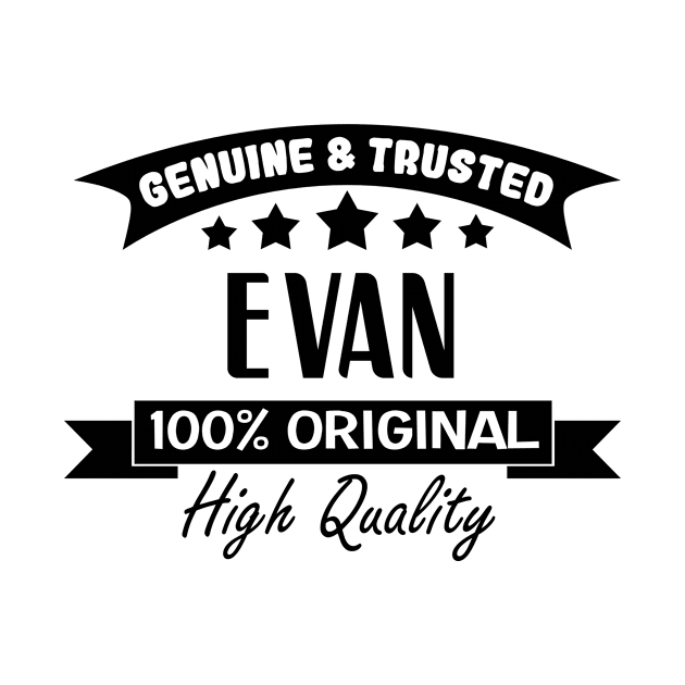 Evan Gifts for Men Named Evan by TheOptimizedCreative