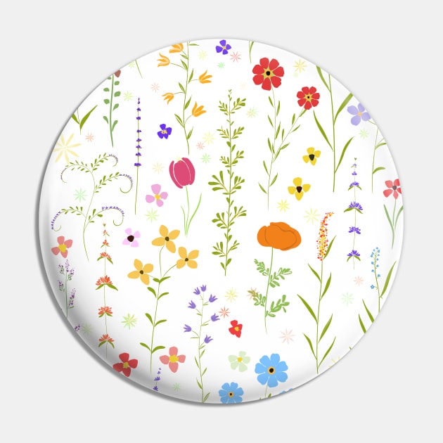 colorful spring  wildflower pattern 2022 Pin by colorandcolor