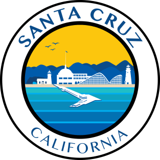 Santa Cruz City Scape California CA Magnet