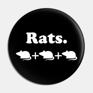 Rats - Wingspan Bird Board Game (White) Pin