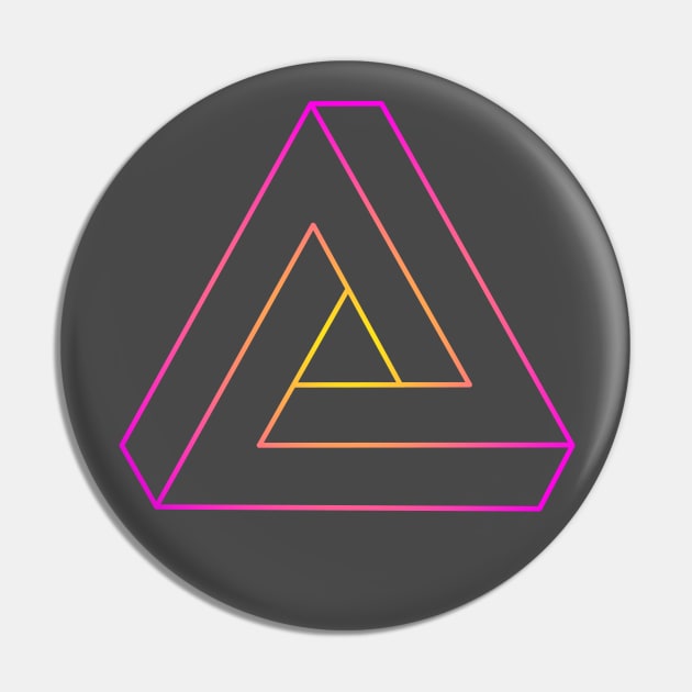 Escher triangle (yellow to magenta radial gradient) Pin by TRIME