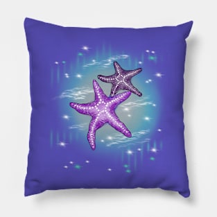 Celestial Starfishes Pillow