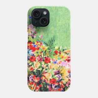 Floral and Crepe Pattern Phone Case