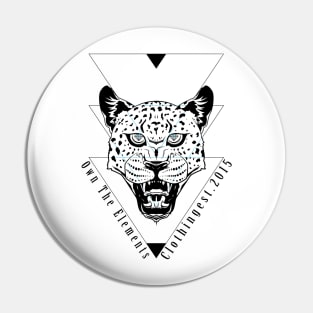 OTE Diamond Leopard X-Ray Pin
