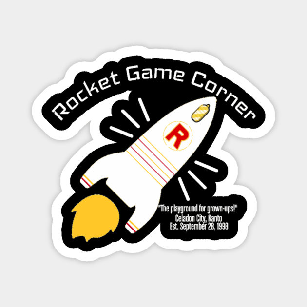 Rocket Game Corner Magnet by CarmineDesigns