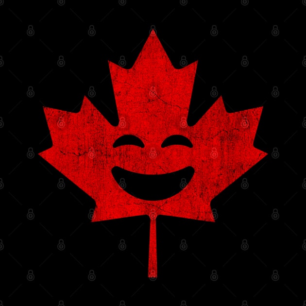 Hoorah for Canada Happy Vintage Canada T Design by Vector Deluxe