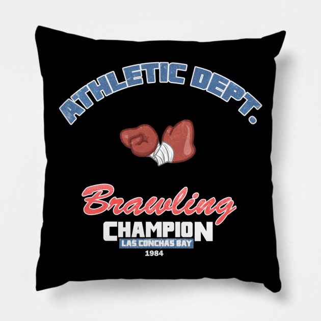 Glass bam champion gloves Pillow by Spikybot