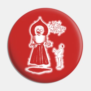 Flatwoods Monster White Glow #3 Pin