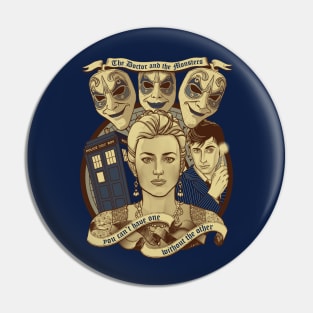 The Doctor and the monsters Pin