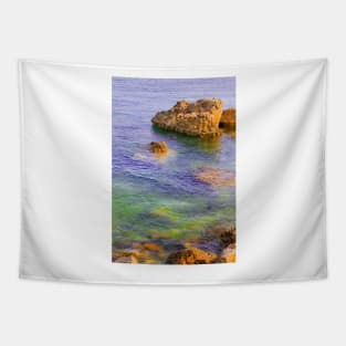 rocky sea Tapestry