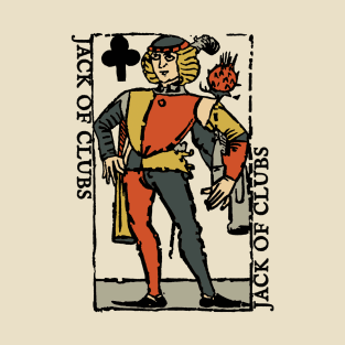 Character of Playing Card Jack of Clubs T-Shirt