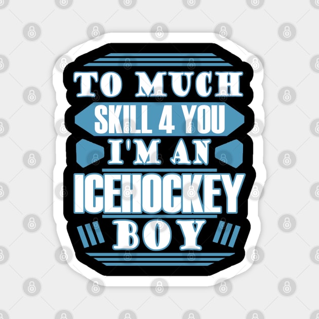 ice hockey ice stadium, ice hockey stick puck Magnet by FindYourFavouriteDesign